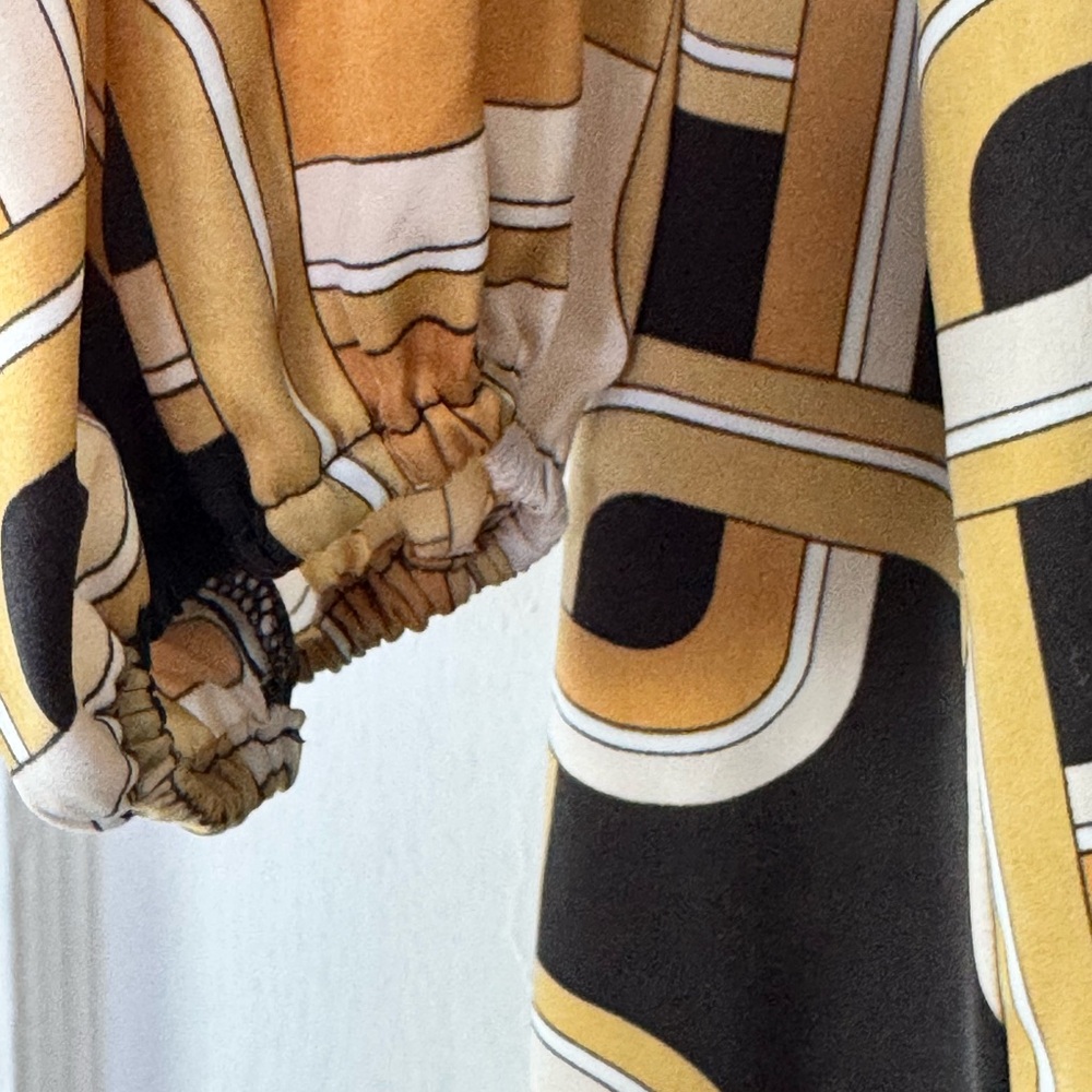 H&M Black & Gold Chain Patterned Dress - Picture 4 of 5